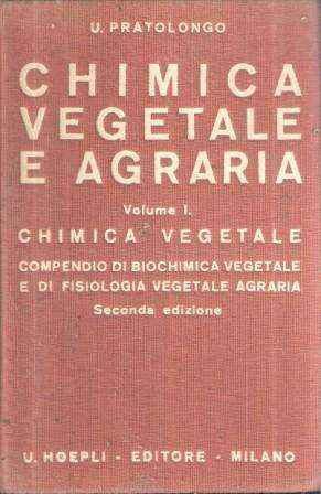 CHIMICA VEGETALE E AGRARIA VOL. I CHIMICA VEGETALE