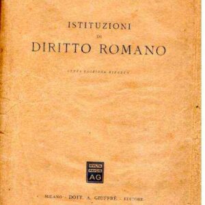 ISTITUZIONI DI DIRITTO ROMANO