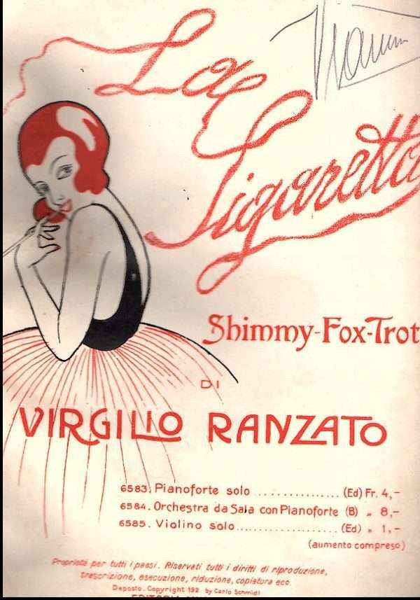 LA SIGARETTA SHIMMY FOX-TROT SPARTITO