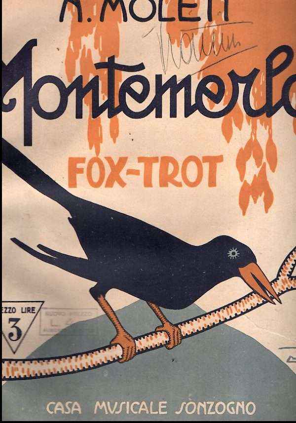 MONTEMERLO FOX-TROT SPARTITO