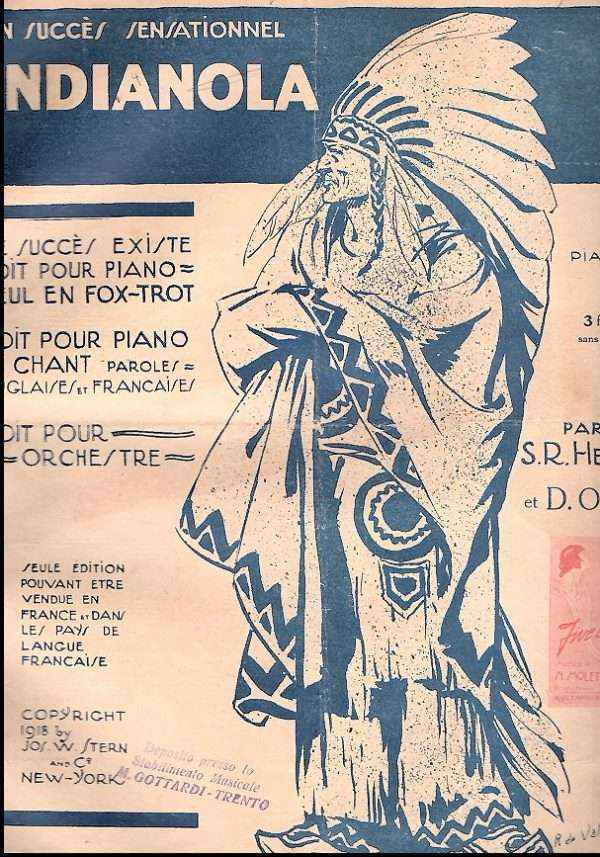 INDIANOLA FOX-TROT SPARTITO MUSICALE
