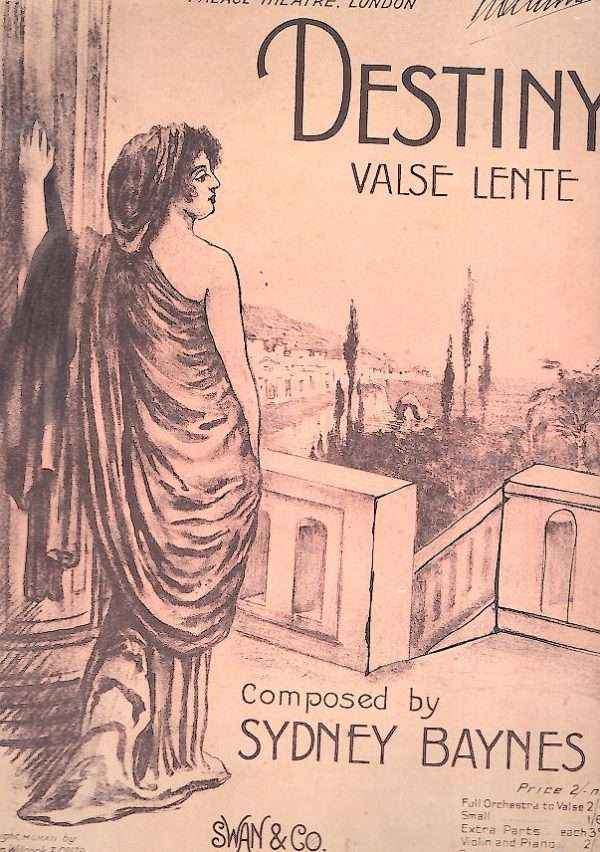 DESTINY VALSE LENTE SPARTITO MUSICALE