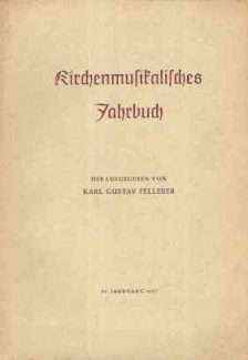 KIRCHENMUSIKALISCHES JAHRBUCH