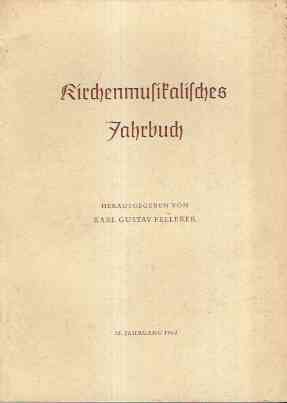KIRCHENMUSIKALISCHES JAHRBUCH