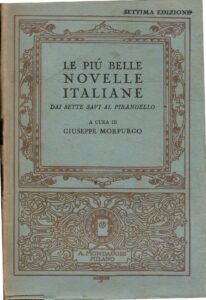 LE PIU’ BELLE NOVELLE ITALIANE DAI SETTE SAVI A PIRANDELLO